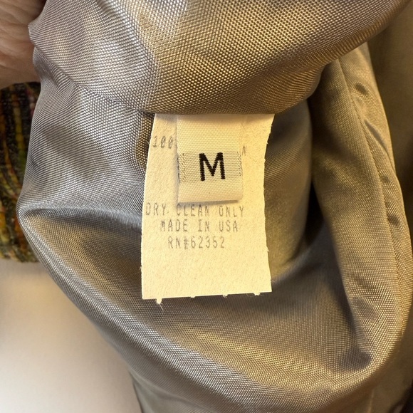 V.P. Collections Handwoven Silk Open Front Blazer Jacket Women’s Size Medium NWT - Picture 9 of 10